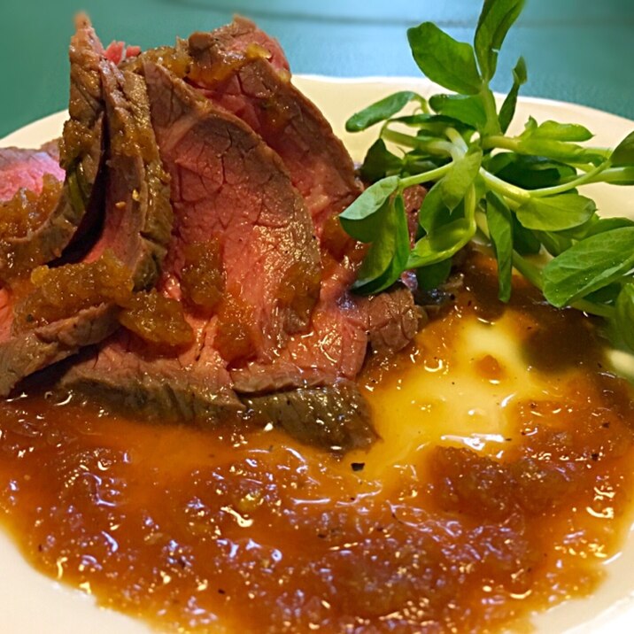 だし入り ローストビーフ ソース レシピ 作り方 By ニャンコーヒー 楽天レシピ